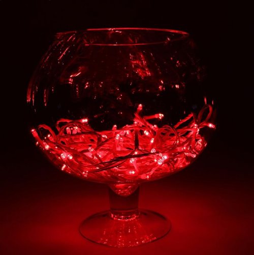 Гирлянда "Метраж" улич. УМС, 10 м, Н.Б., 2W LED-100-24В, БЕЗ контр., КРАСНЫЙ 
