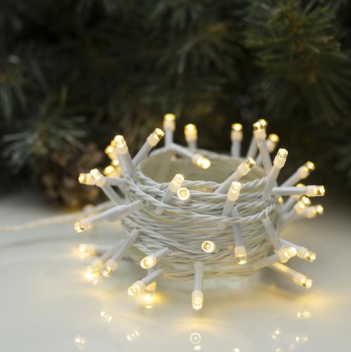 НИТЬ, 5 м, Н.Б. LED-50-220V, 8 режимов, Т/БЕЛЫЙ   