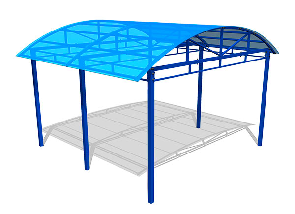 Навес для тренажеров 4800х4200х3100