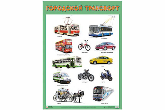 Плакат Городской транспорт