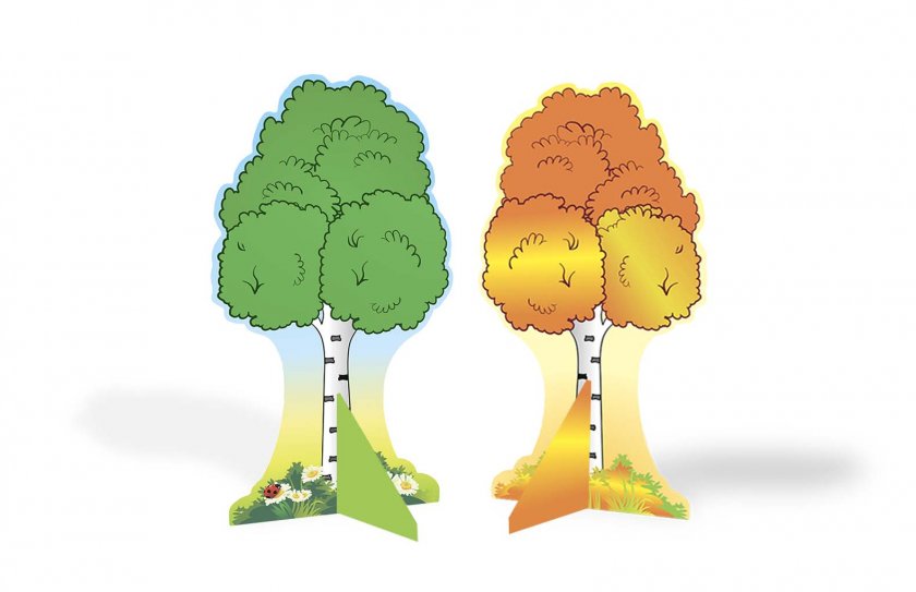 Декорация двусторонняя "Дерево (лето/осень)"