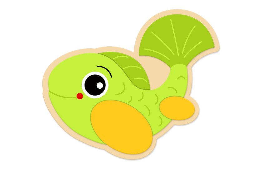 Декорация "Карп" 68Х58 см