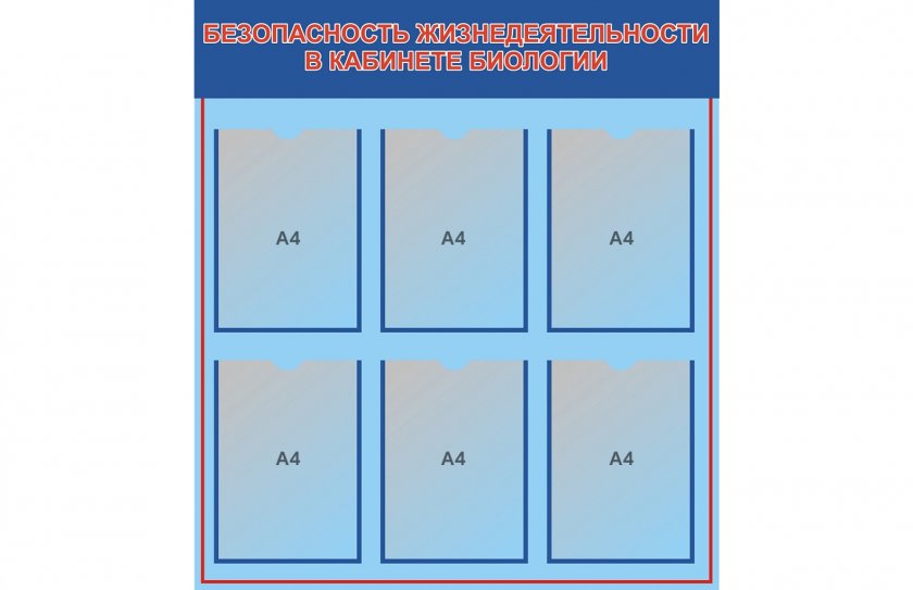 Стенд Безопасность жизнедеятельности в кабинете биологии