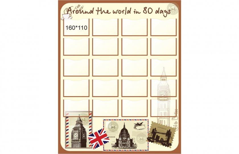 Стенд "Around the world in 80 days"